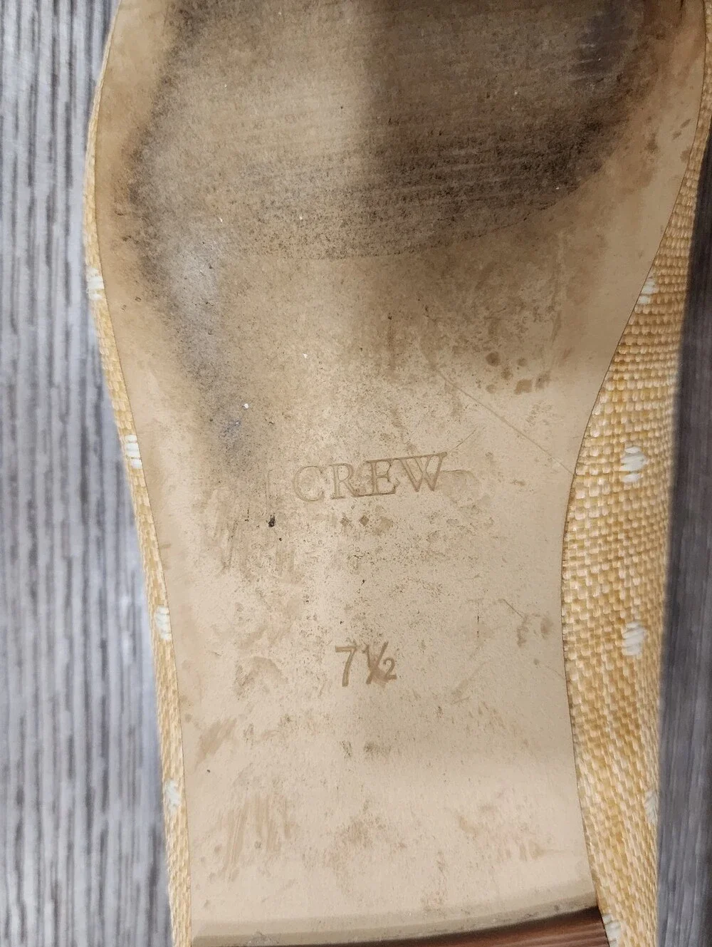 J.C. Polka Dot Woven Ballerina, 7.5
